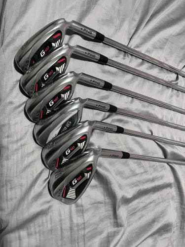 Men's Ping G410 Right Handed Iron Set Stiff Flex  Steel Shaft (Used)