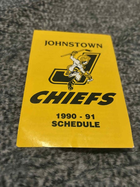 Vintage Johnstown Chiefs ECHL 1990-1991 Pocket Schedule
