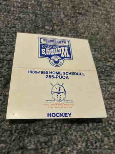 Vintage Nashville Knights ECHL 1989-1990 Pocket Schedule