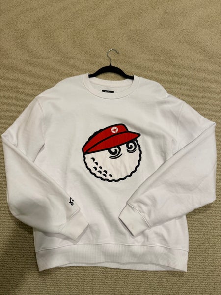 Taylormade buckets x Malbon White Crewneck Large