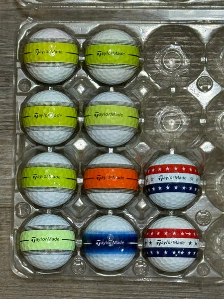 10 TaylorMade Tour Response Stripe Golf Balls