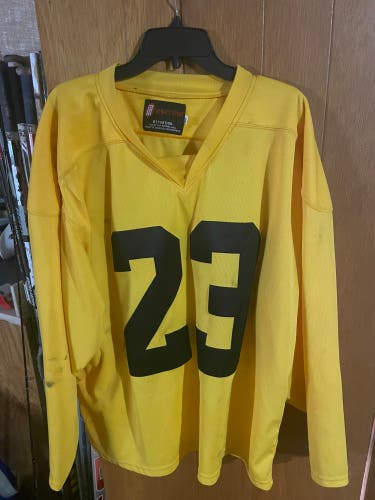 Yellow Large Men's MY Hockey Jersey (Used)