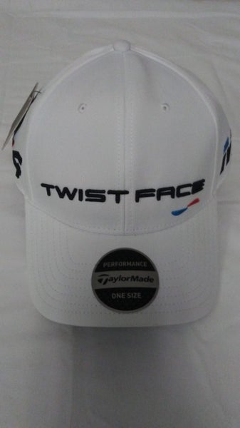 Taylor Made Twist Face Performance Hat NEW (White/Black, One Size Fits all) NEW