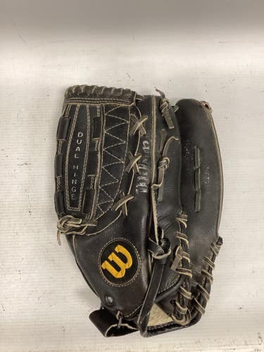 Used Wilson 20K RH Throw Fastpitch Gloves Black 13" 11851-S000034911