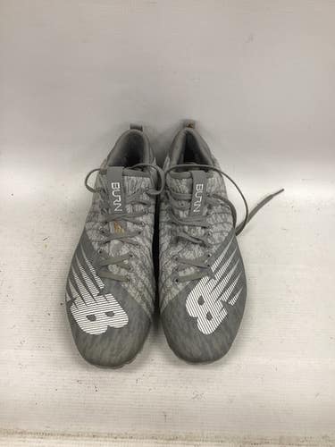 Used New Balance LAX Cleats Mens Grey Senior 10.5 11851-S000035115