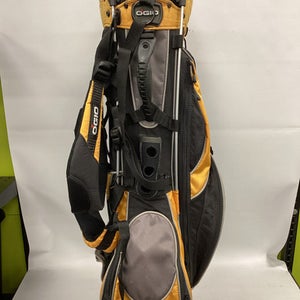 Used Ogio 8 SLOT BAG Mens Stand Bag Black And Yellow 11851-S000035010