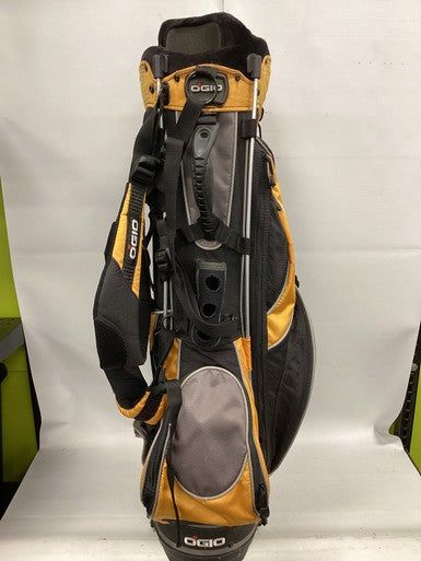 Used Ogio 8 SLOT BAG Mens Stand Bag Black And Yellow 11851-S000035010