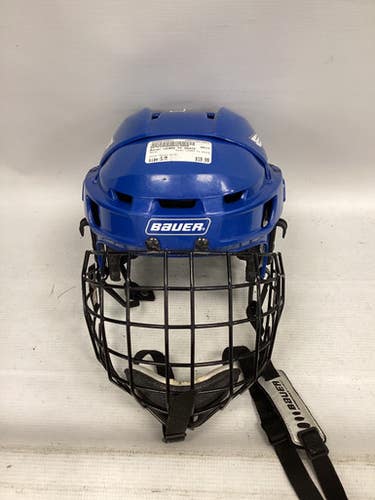 Used Bauer LEARN TO SKATE Helmet Cage Combo Royal Blue S/M 11851-S000034931