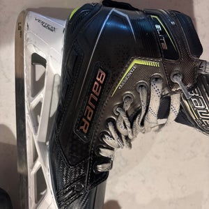 Used Bauer Elite Hockey Goalie Skates 7.5 Fit 2 - Senior