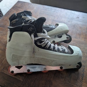 Bauer Reactor Inline Hockey Goalie Skates 10.5 (Used)