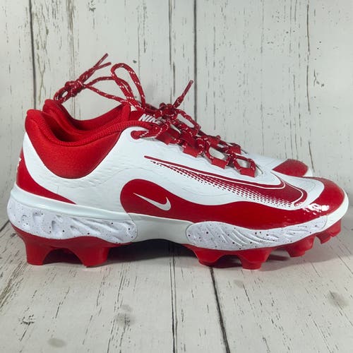 Nike Alpha Huarache Elite 4 Low MCS White Red Men's Size 10 FD6255-105