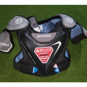 New Maverik Charger EKG Lacrosse Shoulder Pads Youth Size Medium  Black
