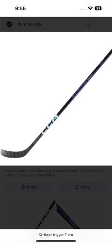 Senior CCM RibCor Trigger 7 Pro Left Hand Hockey Stick P28  (Used)