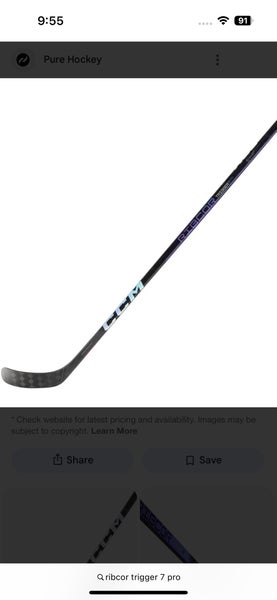 Senior CCM RibCor Trigger 7 Pro Left Hand Hockey Stick P28  (Used)