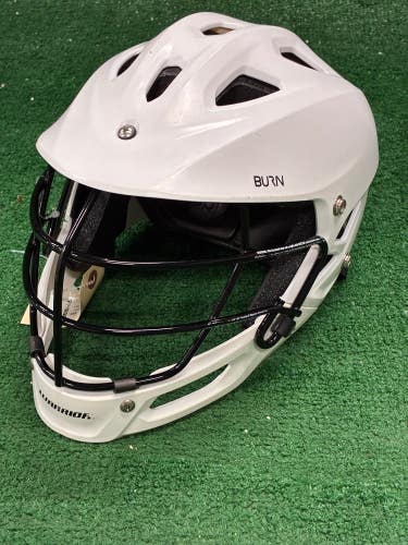 White Youth Warrior Burn Junior Helmet (Used)