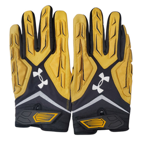 Used Under Armour LINEMEN FB Gloves Yellow 4X 11863-S000023067