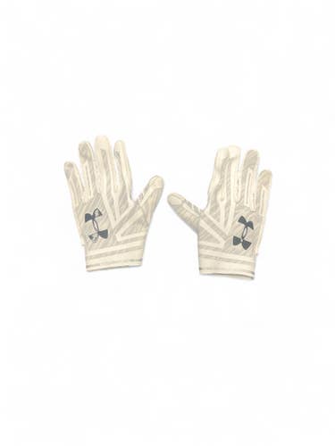 Used Under Armour SPOTLIGHT PRO XXL FB Gloves White XL Tall 11863-S000023089