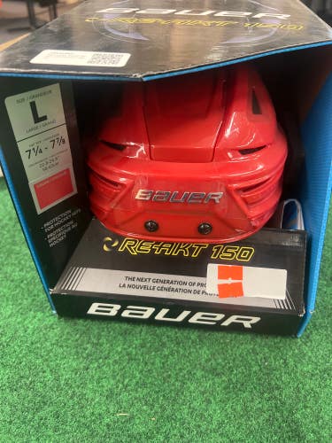 Red Large Bauer Re-Akt 150 Helmet (New)