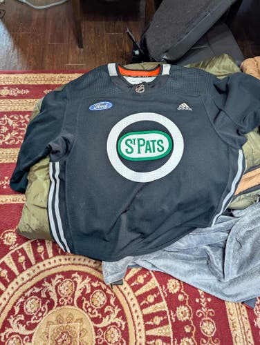 Used - Toronto Maple Leafs St Pats Adidas Team Issued Jersey 58