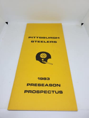 Vintage Pittsburgh Steelers NFL 1983 Preseason Prospectus