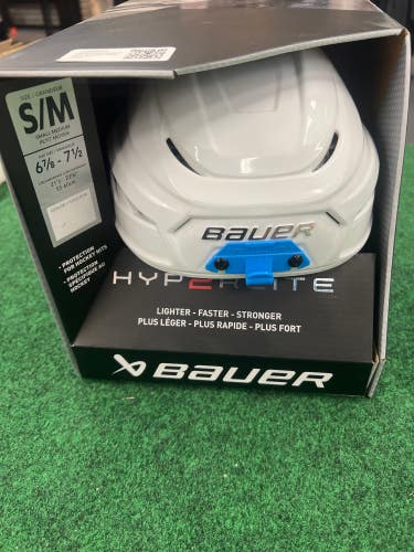 White Bauer Hyperlite 2 Helmet (New) | S/M