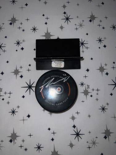 Konecny Signed Puck