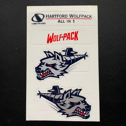 Pro Stock Hartford Wolfpack Helmet Decals