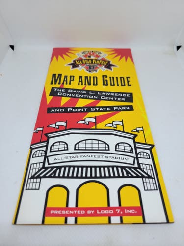 Vintage 1994 MLB All-Star Fanfest Map and Guide