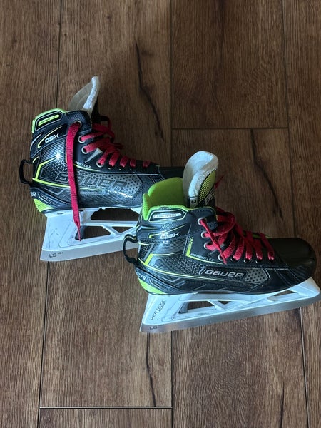 Bauer GSX Hockey Goalie Skates Regular Width Size 3 (Used)