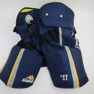 Warrior Hustler Buffalo Sabres NHL Pro Stock Ice Hockey Player Pants Large MiC