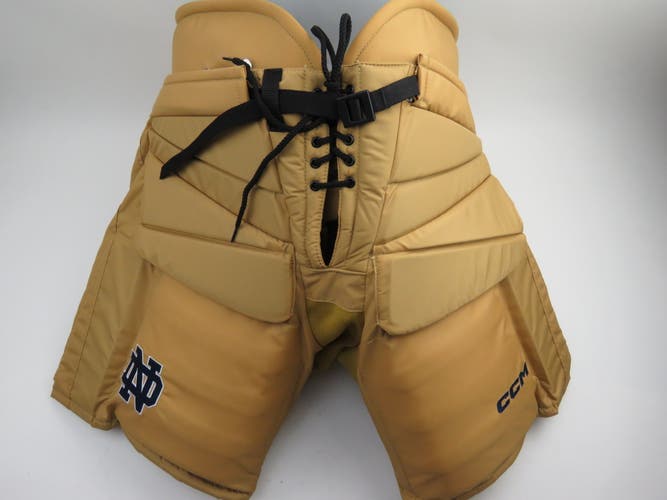 CCM HPG12A Notre Dame NCAA College Pro Stock Ice Hockey Pants Senior Large GOALIE