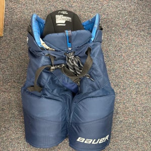 Navy Blue Bauer HP ELITE Hockey Pants (Used) | Intermediate Medium