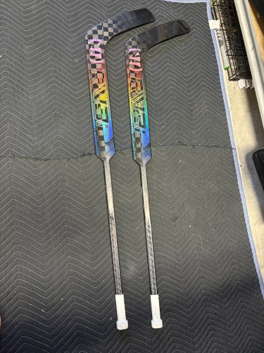 Warrior Ritual V3i Regular Goalie Stick 23.5" Paddle Pro Stock (Used) - 2 Pack