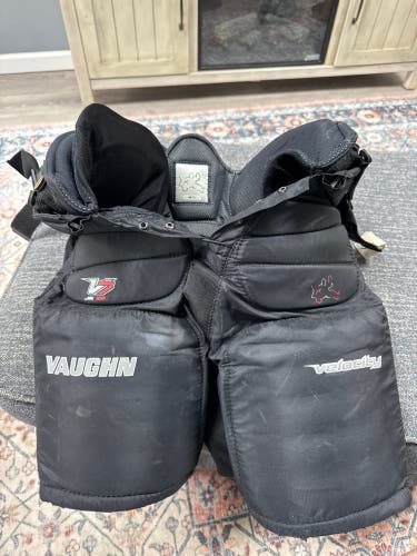 Medium Junior Vaughn V7 Hockey Goalie Pants (Used)