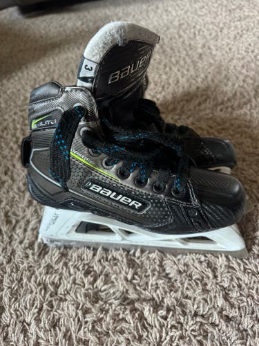 2024 Bauer Elite Hockey Goalie Skates Regular Width  Size 3 (Used)
