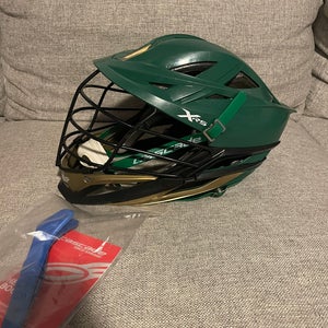 Cascade XRS Lacrosse Helmet - Green and Gold (Retail: $399)