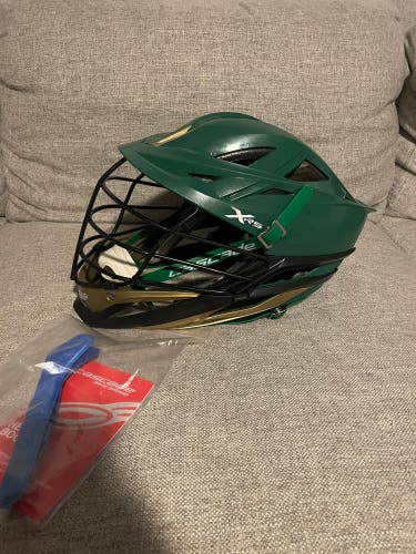 Cascade XRS Lacrosse Helmet - Green and Gold (Retail: $399)