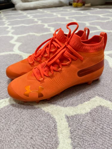Under Armour Spotlight Suede MC Orange Football Cleats