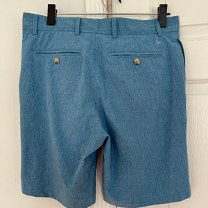 Tailorbyrd classic PERFORMANCE GOLF SHORTS. Size 30 blue embroidery Logo