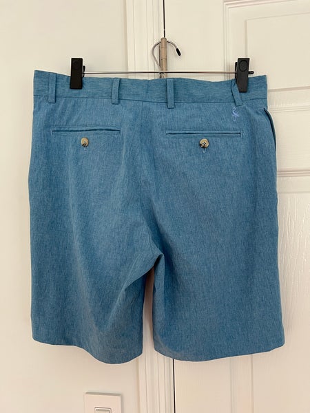 Tailorbyrd classic PERFORMANCE GOLF SHORTS. Size 30 blue embroidery Logo