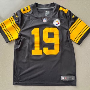 Black Color Rush Steelers Juju Smith-Schuster Jersey large