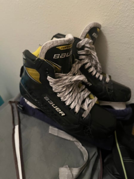 Bauer Supreme 3S Hockey Goalie Skates Extra Wide Width 10.5 (Used)