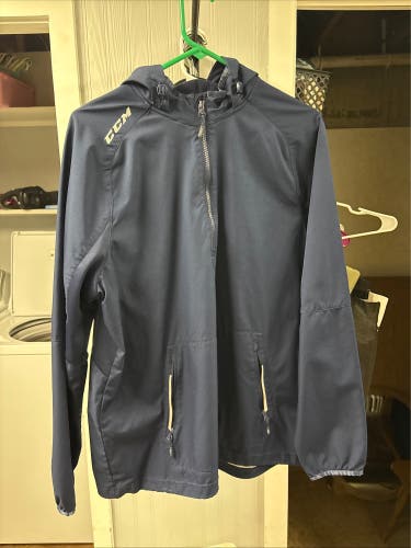 Blue Men's Large CCM Jacket (Used)