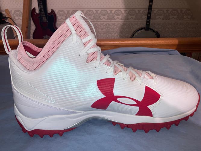 Free Shipping! Men's Size 18 UA Team Fierce ATV High Top Turf Cleats (New)
