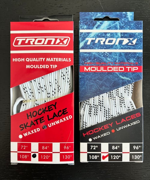 Two Pairs Unwaxed White Laces, 120” New