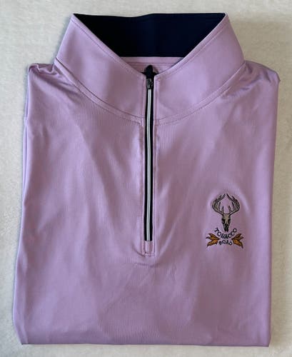 Tobacco Road Golf Club Foot Joy 1/4 Zip Pullover Pink Men's Size Large