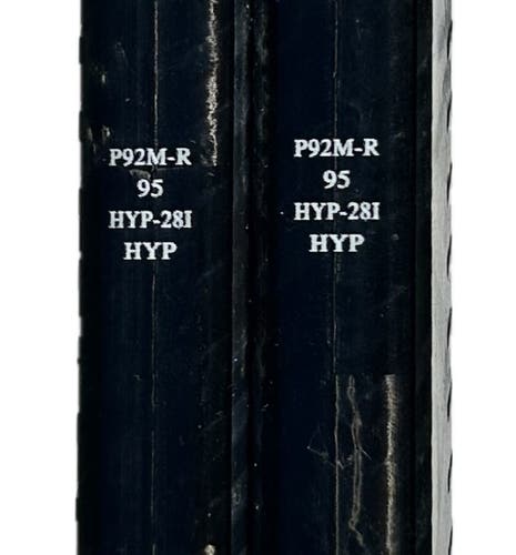 2 Pack Senior Bauer Hyperlite Right Handed Hockey Stick P92 P92M 95 Flex Pro Stock