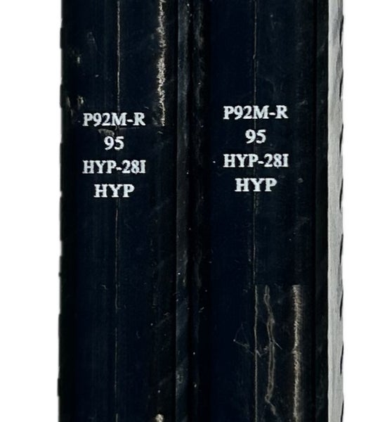 2 Pack Senior Bauer Hyperlite Right Handed Hockey Stick P92 P92M 95 Flex Pro Stock