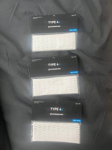 3 Packs of StringKing Type 4x Semi-Hard (New)