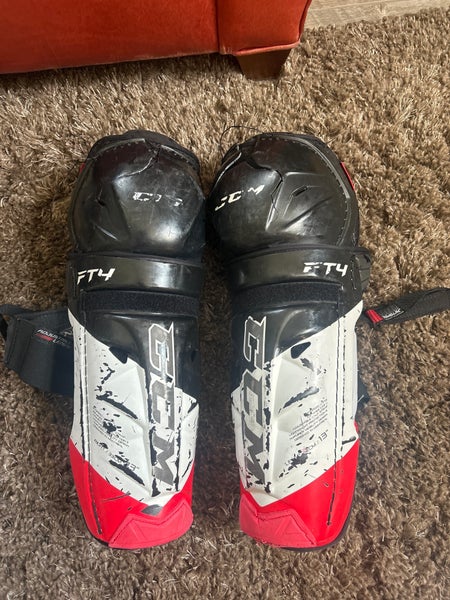 Junior CCM JetSpeed FT4 13" Shin Pads (Used)
